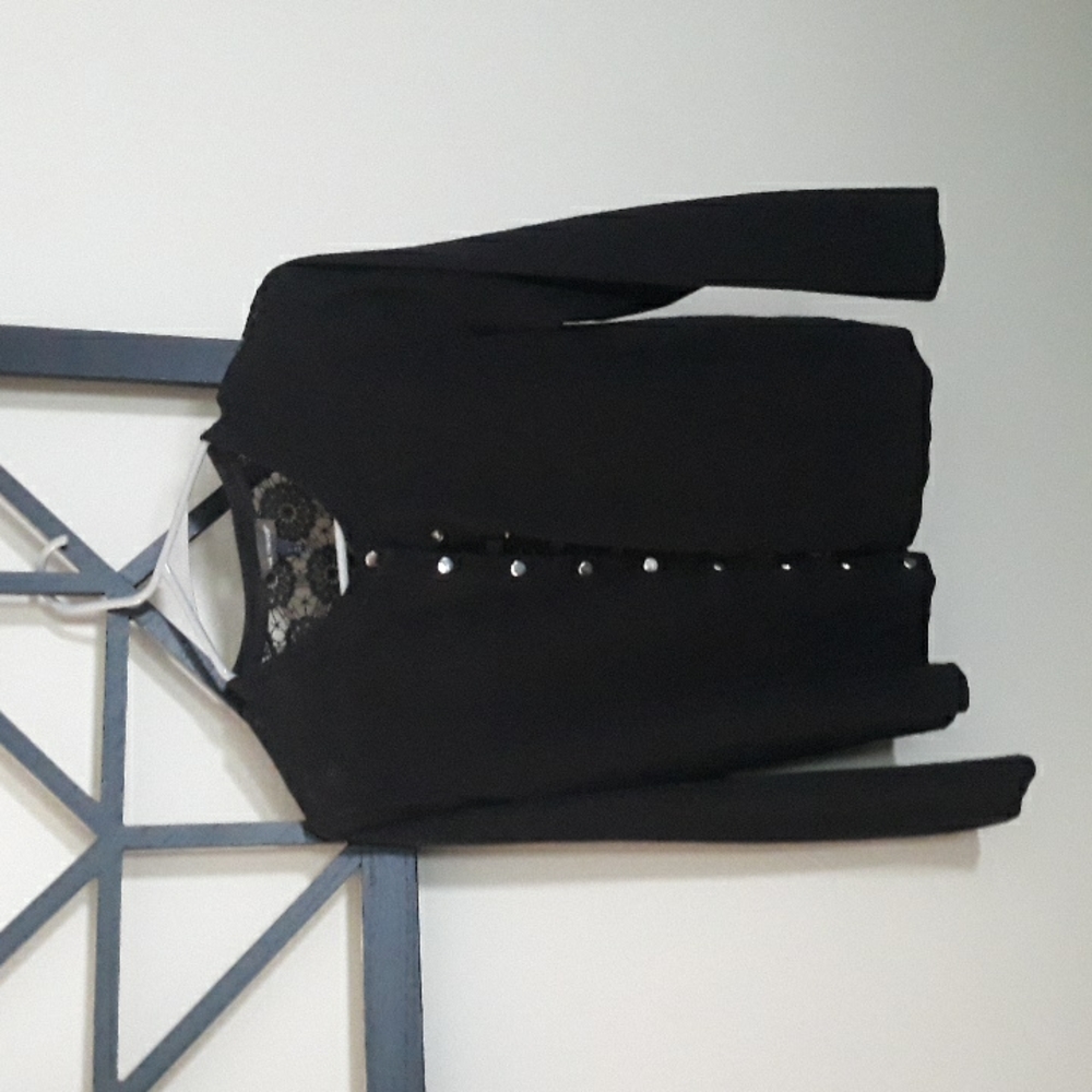 The Limited Black Lace Back Cardigan